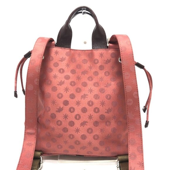 HUNTING WORLD Overall handle Backpack Bag with Charm Backpack Canvas wine-red - Picture 1 of 14